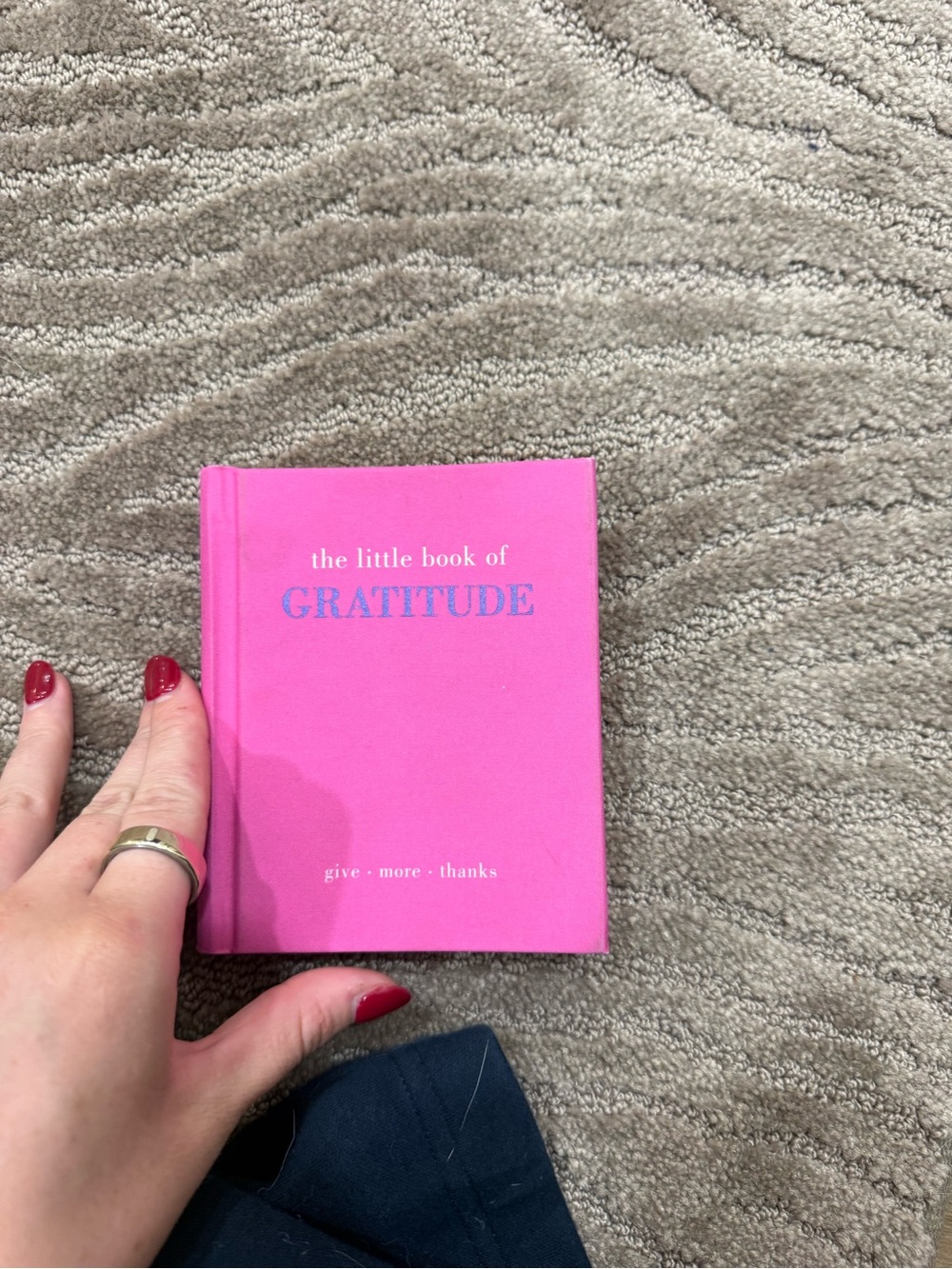 Pink Hardcover Gratitude book
